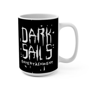 Dark Sails Entertainment 15oz Mug - Bold Black Design for Fans