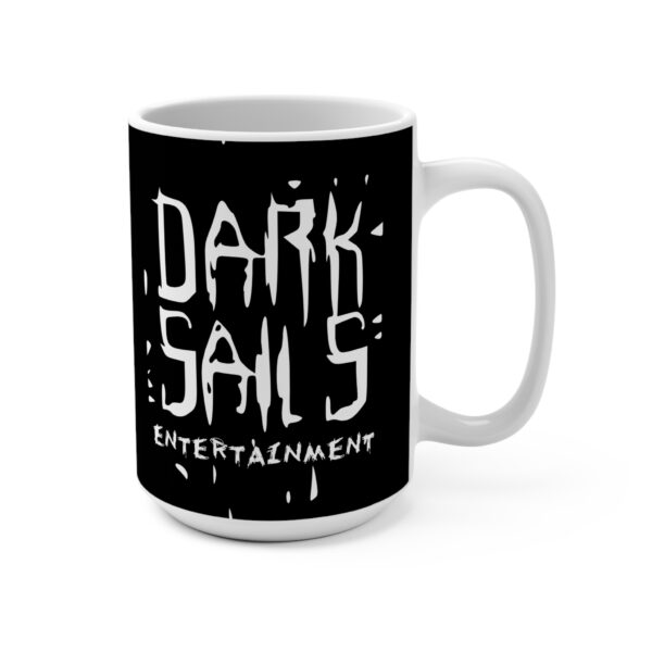 Dark Sails Entertainment 15oz Mug - Bold Black Design for Fans