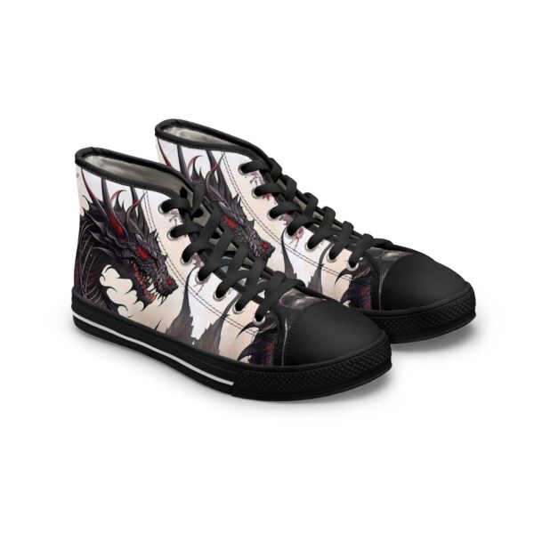 Black Dragon Women's High Top Sneakers