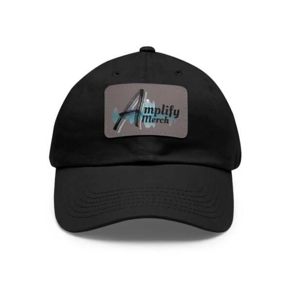 Amplify Merch Dad Hat with Leather Patch (Rectangle)