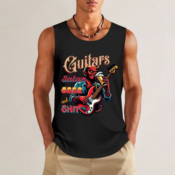 Satan & Guitars Men's Cotton Tank Top