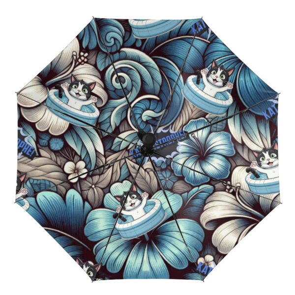 Kat-tastrophe Automatic Umbrella with Print Inside
