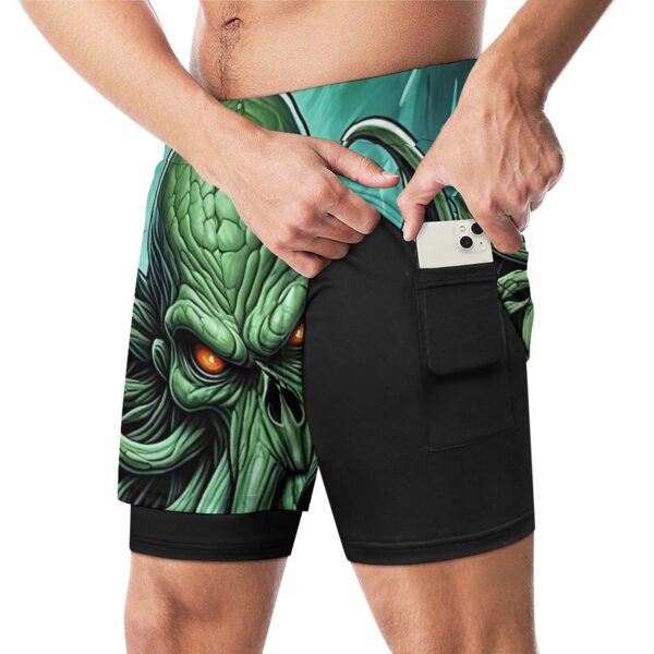 Cthulu Men Beach Shorts with 4 Pockets