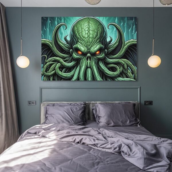 Cthulu Hanging Poster (Horizontal 3:2)-12x18 inch/ 8x12 inch