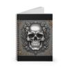 Silver Skull Spiral Notebook - Ruled Line - Image 2