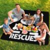 Rock for Rescues Zipper Foldable Picnic Mat- 79"x79" - Image 7