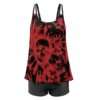 Skull & Flowers Tankini Two Piece Swimsuit - Image 5