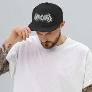 Necrofear Logo Embroidered Snapback Hat